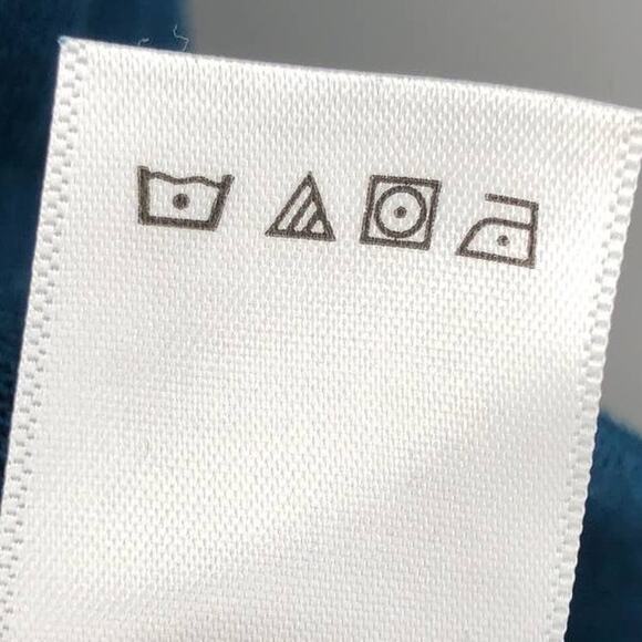 Aeropostale Teal Blue Green Hexagonal Mountain Trees Pull Over Hoodie Sweatshirt - Picture 5 of 10